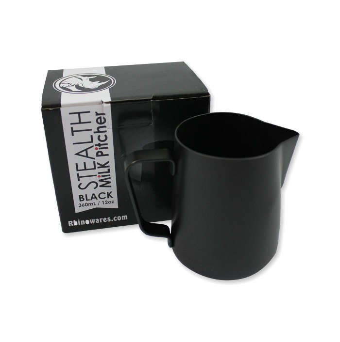 Rhinowares Stealth Milk Jug - 600ml/20oz - Black